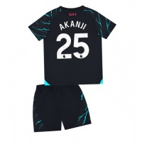 Manchester City Manuel Akanji #25 Tredje Dräkt Barn 2023-24 Kortärmad (+ Korta byxor)